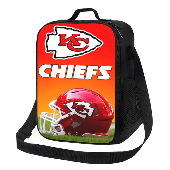 Kansas_City Custom lunch box, multifunctional cooler insulated lunch bag, football team themed food storage bag can be carried by hand or crossbody, suitable for sch_ool, office, picnic, travel