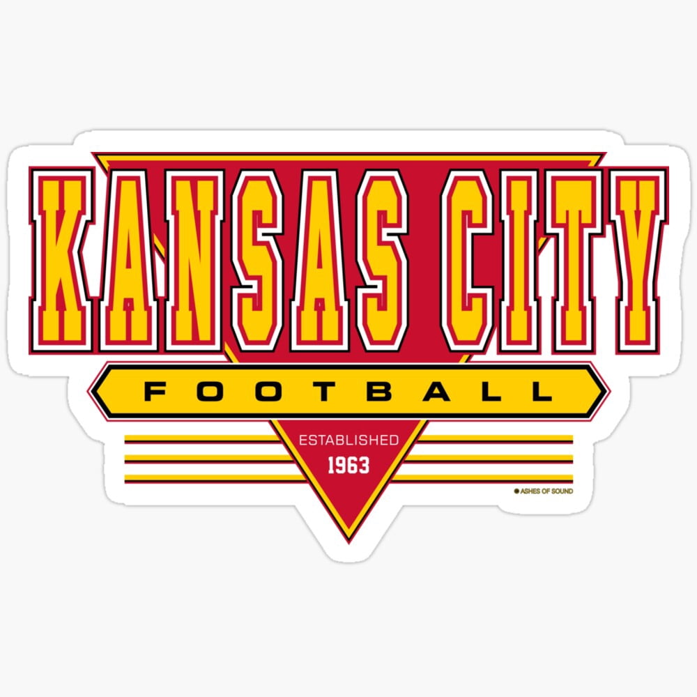 Kansas City Football Retro, Vintage Chiefs Inspired 90S Sticker ...