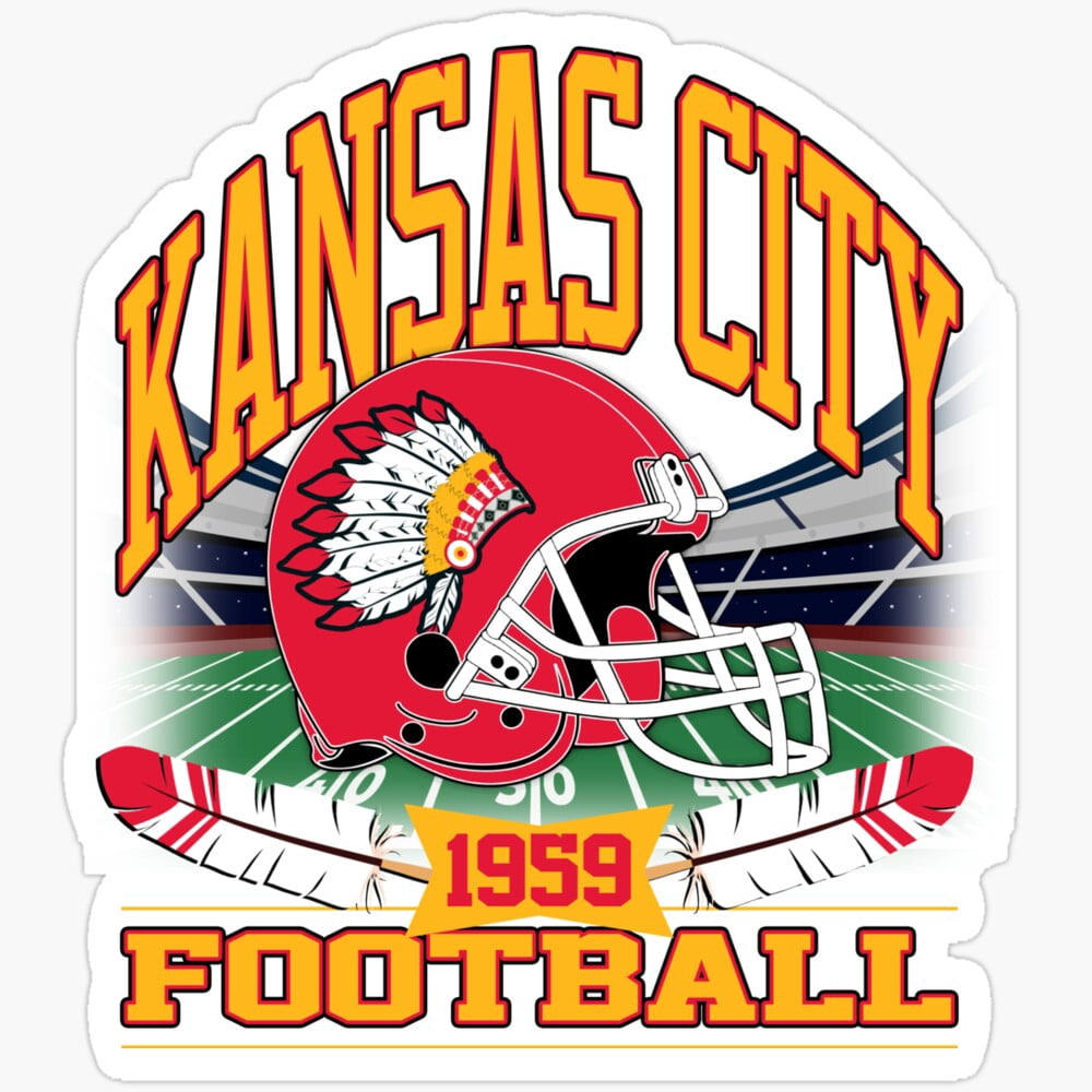 Kansas City Football - Vintage Gridiron Legacy V2 Sticker Baseball ...
