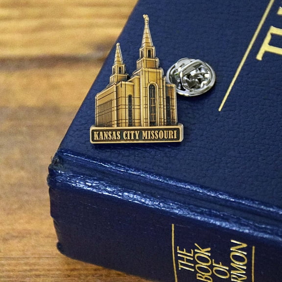Kansas City Kansas 3/4" Antique Silver Temple Pin by Ringmasters