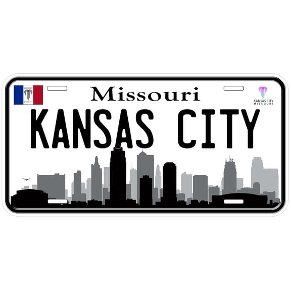 Kansas City MO Skyline Novelty Car Auto License Plate