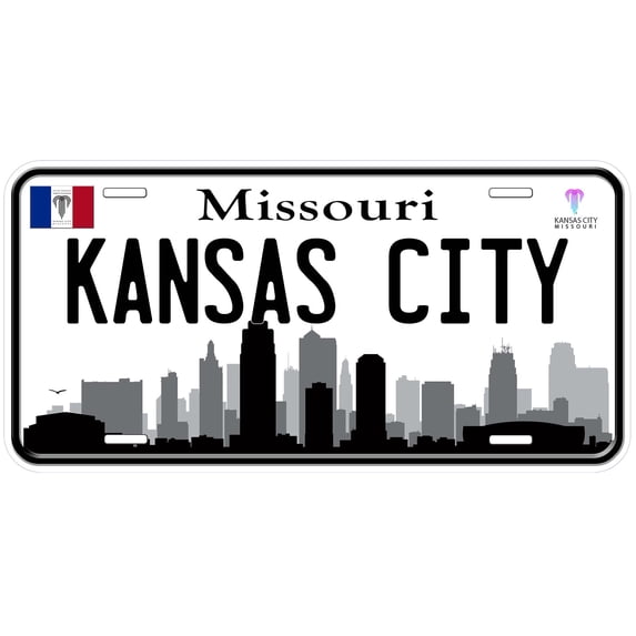Kansas City MO Skyline Novelty Car Auto License Plate