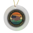 thumbnail image 1 of 3drose, Kansas City, Missouri, Geographic Coordinates, Usa Map, Flag, Text, Circle Porcelain Ornament, 1 of 7