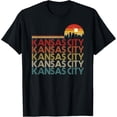thumbnail image 1 of Kansas City Missouri Retro Vintage 80s Style Kansas City T-ShirtMen and women, Black T-shirt, size: Extra large, 1 of 4