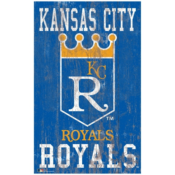Kansas City Royals 11'' x 19'' Heritage Distressed Logo Sign