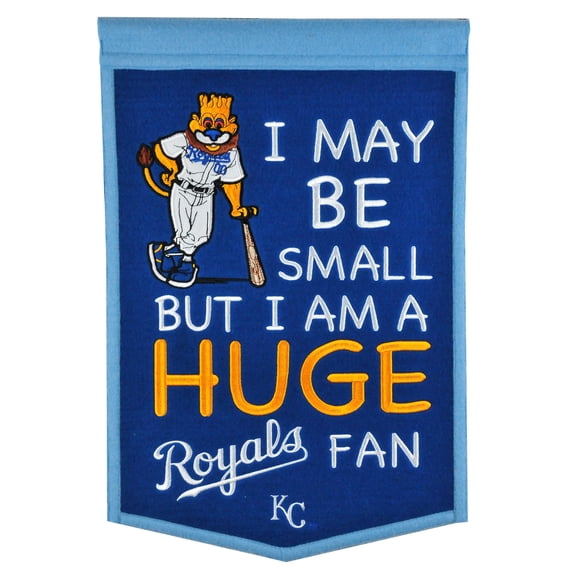 Kansas City Royals 12" x 18" Lil Fan Traditions Banner