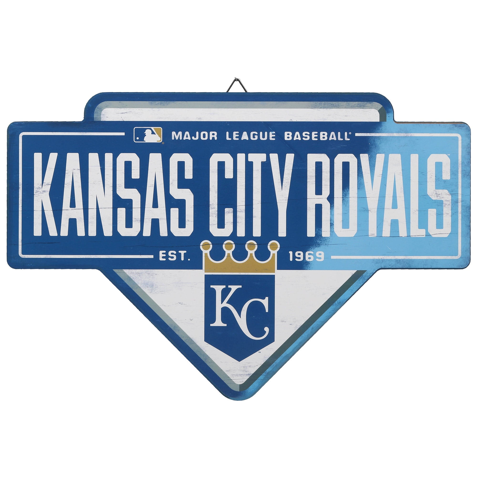 Kansas City Royals 13.3'' x 20'' Base Wood Sign