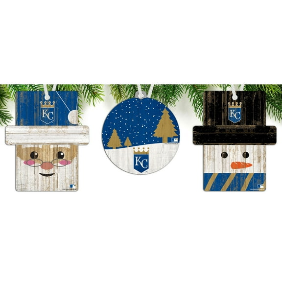 Kansas City Royals 3-Pack Ornament Set