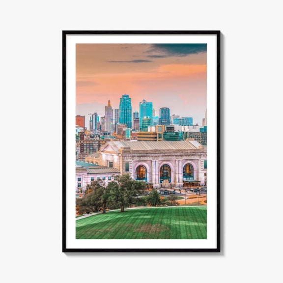 Kansas City Skyline Fine Art Photo Print Union Station Missouri Usa Wall Decor