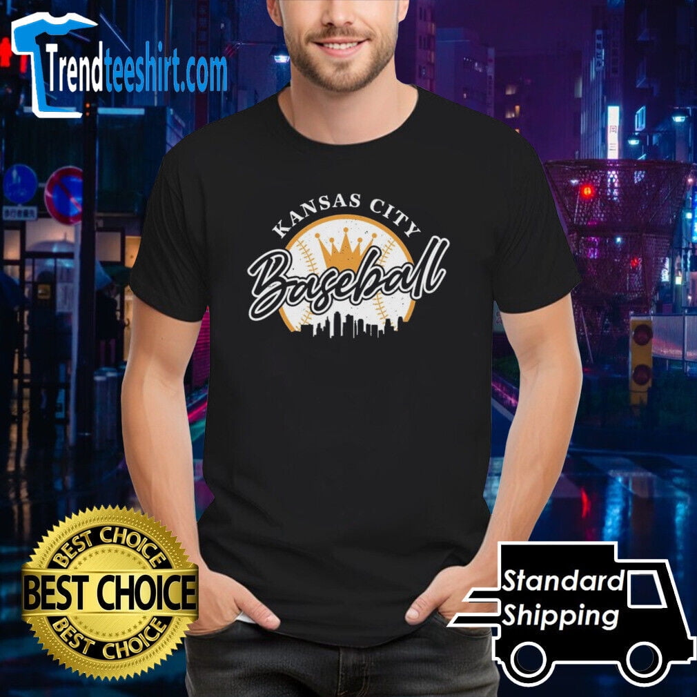 Kansas City Team Baseball Crown Skyline TShirt