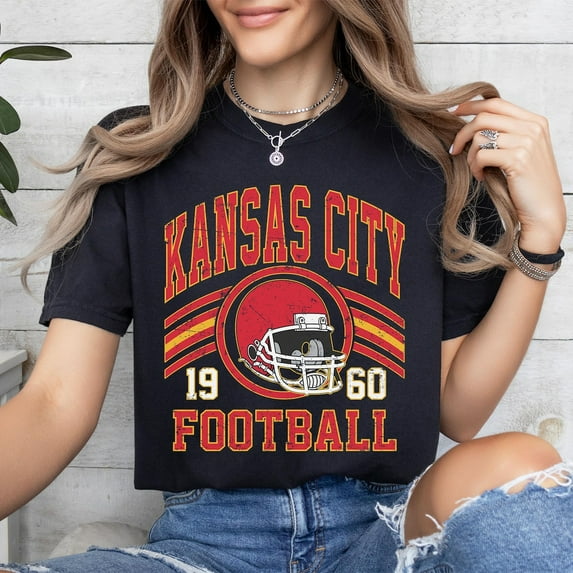 Kansas City Vintage Football Shirt, Retro Kansas City Tee