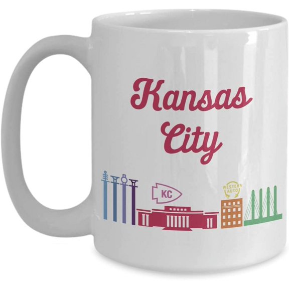 Kansas City You Are Here Mug - Funny Tea Hot Cocoa Coffee Cup - Novelty Birthday Christmas Gag Gifts Idea
