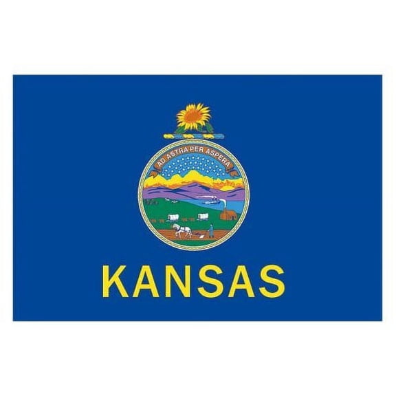 3 ft x 5 ft Nylon Kansas Flag