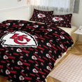 thumbnail image 1 of Kansas Football Bedding Set Comforter Cover Set 3D Duvet Cover Bedspread Cover Quilt Cover with 1 Duvet Cover and 2 Pillowcases, No Comforter, 102"x90", 1 of 6