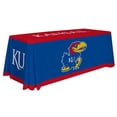 thumbnail image 1 of Kansas Jayhawks 6' Team Logo Table Throw, 1 of 5
