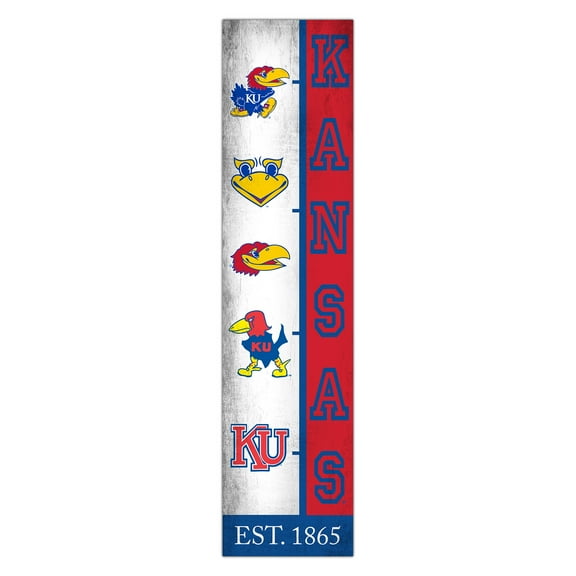 Kansas Jayhawks 6" x 24" Progression Wood Sign