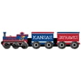 thumbnail image 1 of Kansas Jayhawks 6'' x 24'' Train Cutout Sign, 1 of 1