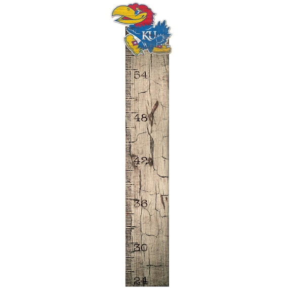 Kansas Jayhawks 6" x 36" Growth Chart Sign
