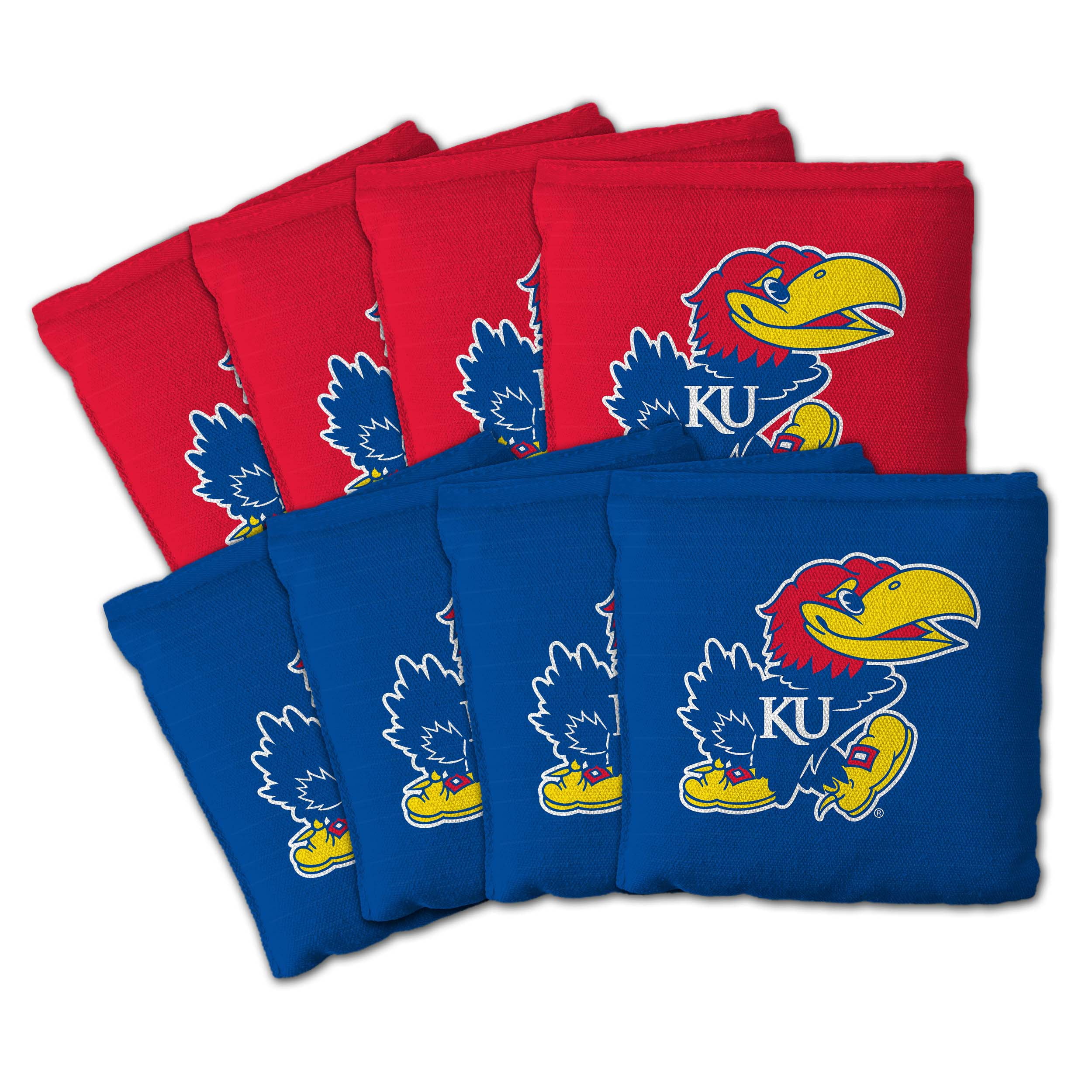 Kansas Jayhawks 8pk Licensed Cornhole Bags