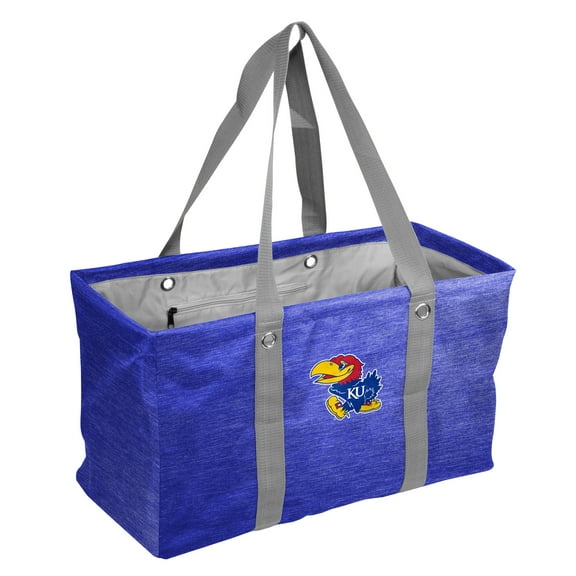 Kansas Jayhawks Crosshatch Picnic Caddy Tote Bag