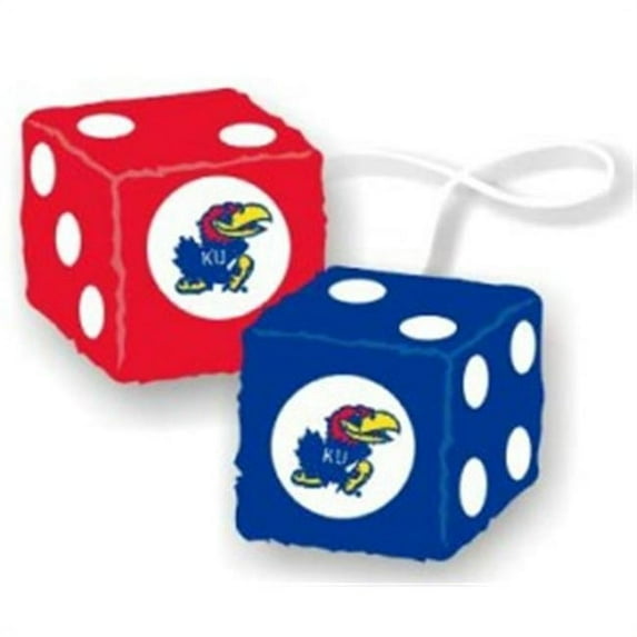 Kansas Jayhawks Fuzzy Dice