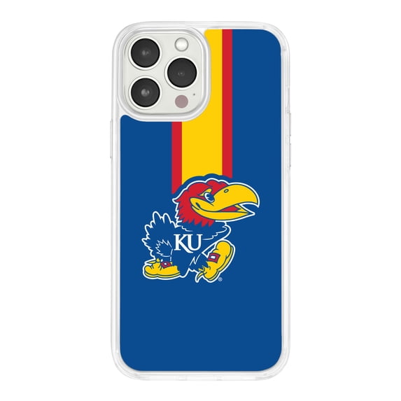 Kansas Jayhawks HD Phone Case Compatible with Apple iPhone 13 (Stripe) by Affinity Bands