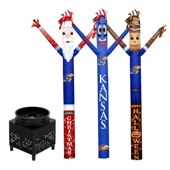 Kansas Jayhawks Inflatable Crazy Sports Fan Bundle Set