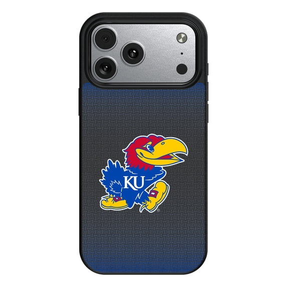 Kansas Jayhawks Linen Logo iPhone Magnetic Bump Case