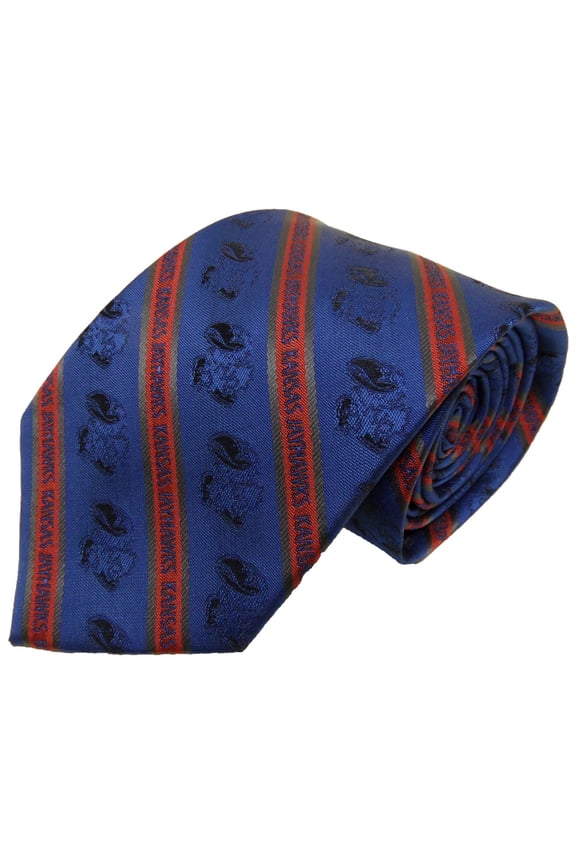Kansas Jayhawks Prep Necktie - Donegal Bay - Unisex - One Size