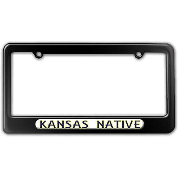 Kansas Native - State Pride License Plate Frame