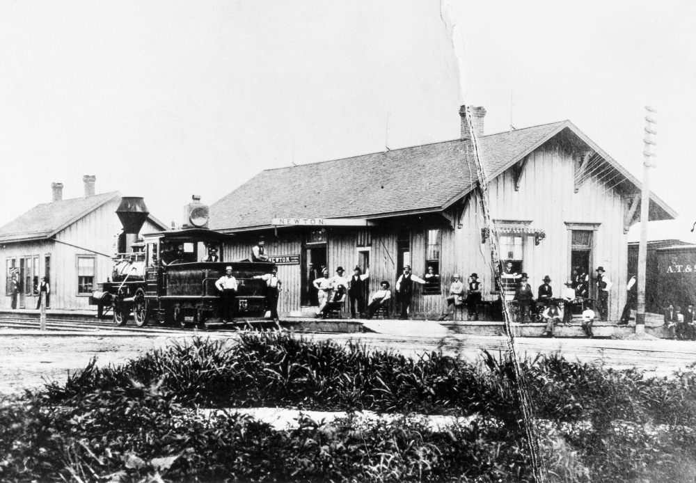 Kansas Railroad Station. /Nthe Railway Station And Yard Office At