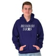 thumbnail image 1 of Kansas Rivalry Funny Missouri Sucks Unisex Plus Size Hoodie Brisco Brands 4X, 1 of 6