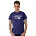 thumbnail image 1 of Kansas Rivalry Funny Missouri Sucks Men's Graphic T Shirt Tees Brisco Brands S, 1 of 6