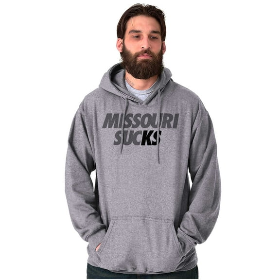 Kansas Rivalry Funny Missouri Sucks Unisex Plus Fleece Graphic Hoodie Brisco Brands 3X