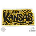 thumbnail image 1 of Kansas Shape Cute Letters Native Local - 3" Vinyl Sticker - For Car Laptop I-Pad Phone Helmet Hard Hat - Waterproof Decal, 1 of 2