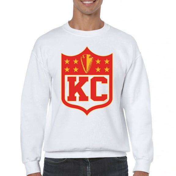 Kansas Shield Crewneck Sweatshirt Champions Game Day Fantasy Football K.C. Fan