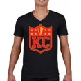 thumbnail image 1 of Kansas Shield Men's V-Neck T-shirt Champions Game Day Fantasy Football K.C. Fan, 1 of 7
