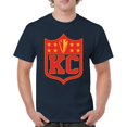 thumbnail image 1 of Kansas Shield T-shirt Champions Game Day Fantasy Football K.C. Fan Men's Tee, 1 of 7