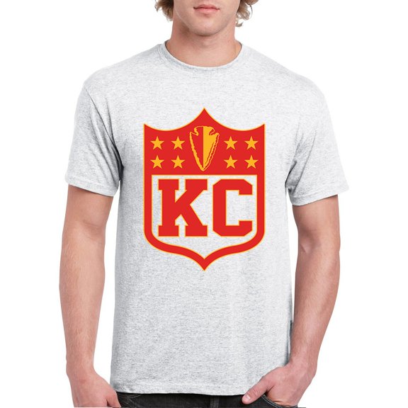 Kansas Shield T-shirt Champions Game Day Fantasy Football K.C. Fan Men's Tee