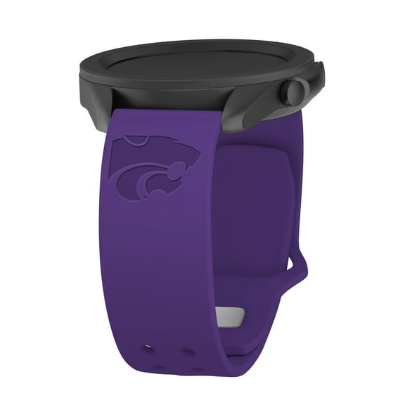 Kansas State Engraved Silicone Unisex Watch Band for Samsung Galaxy Watch (22mm Purple) by Affinity Bands