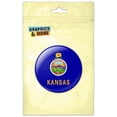 thumbnail image 1 of Kansas State Flag Pinback Button Pin Badge, 1 of 2