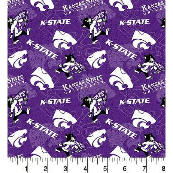Kansas State KSU-1178 Tone on Tone cotton