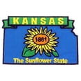 thumbnail image 1 of Eagle Emblems PM6717 Patch - Kansas - 3.5 in., 1 of 1