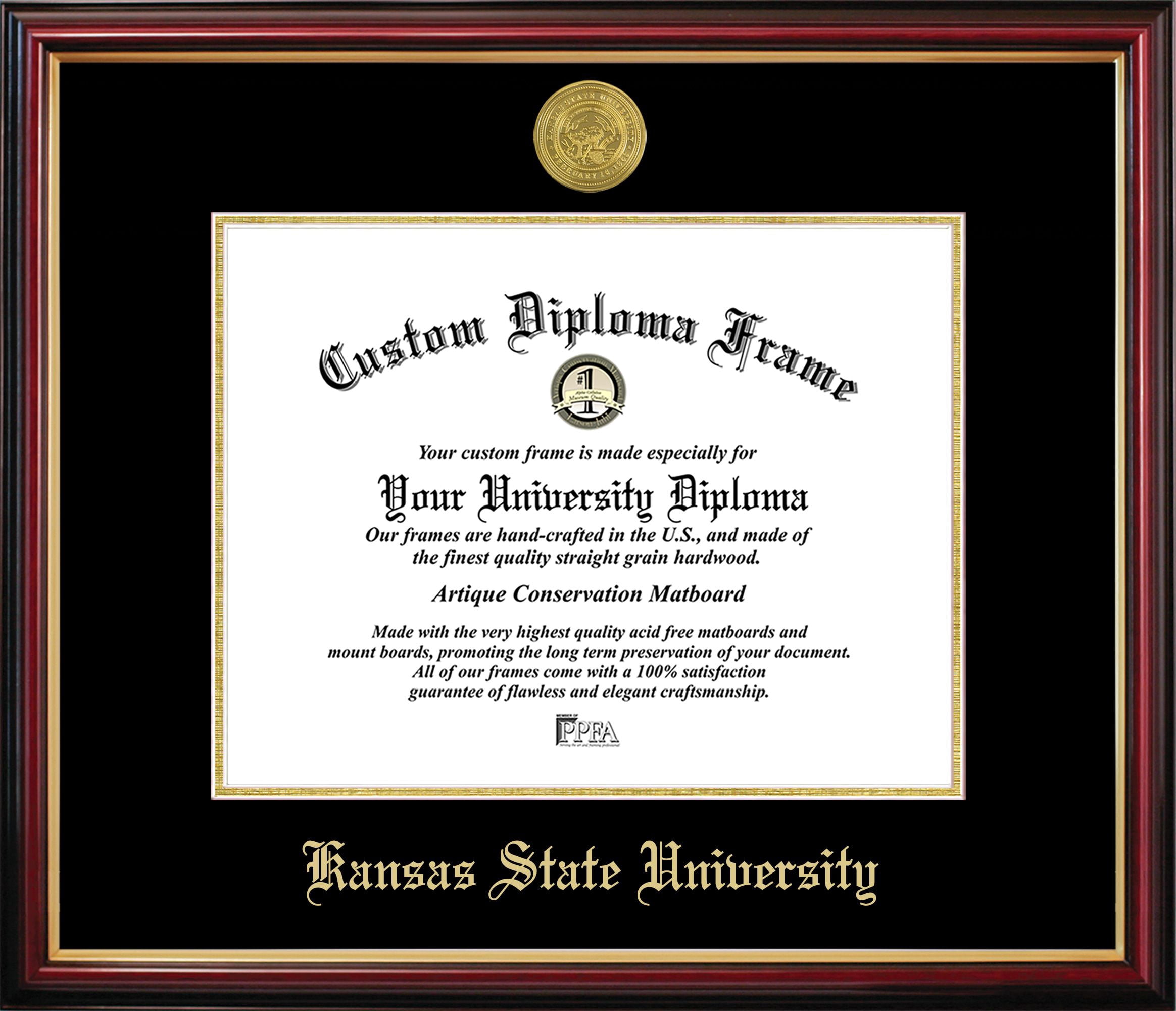 Kansas State Petite Diploma Frame