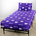 thumbnail image 1 of Kansas State Wildcats 100% Cotton Sheet Set Purple Queen, 1 of 6