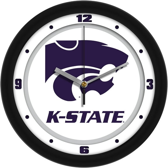 Kansas State Wildcats 11.5'' Suntime Premium Glass Face Traditional Logo Wall Clock