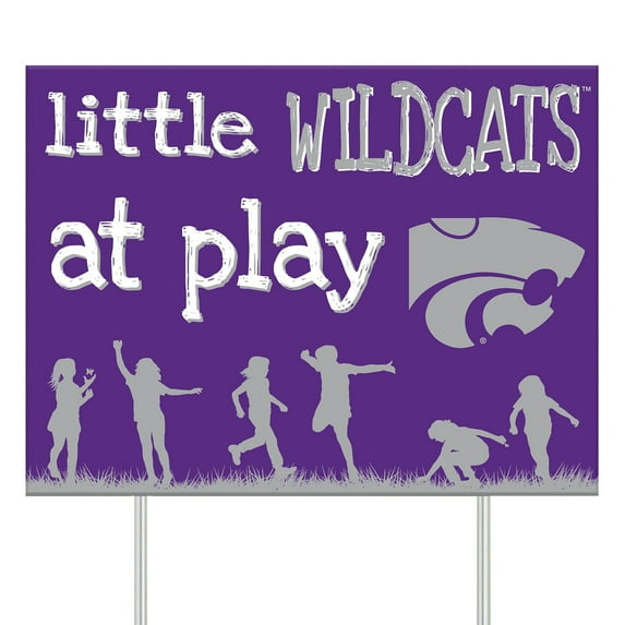Kansas State Wildcats 24" x 18" Little Fans At Play Yard Sign