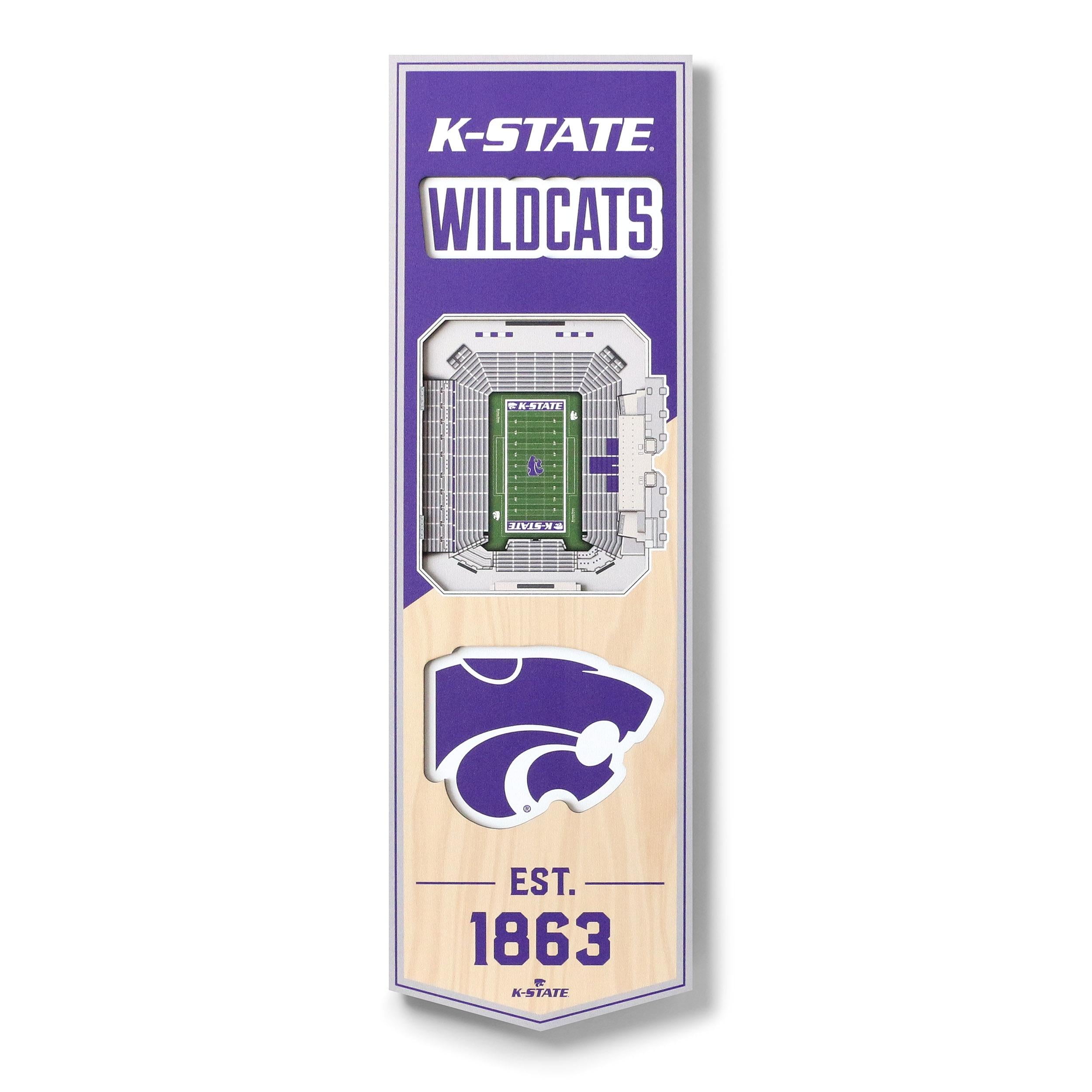 Kansas State Wildcats 6'' x 19'' 3D StadiumView Banner