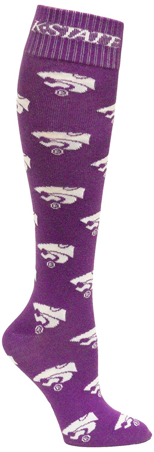 Kansas State Wildcats Dress Sock - Donegal Bay - Unisex - One Size - Mid-Calf