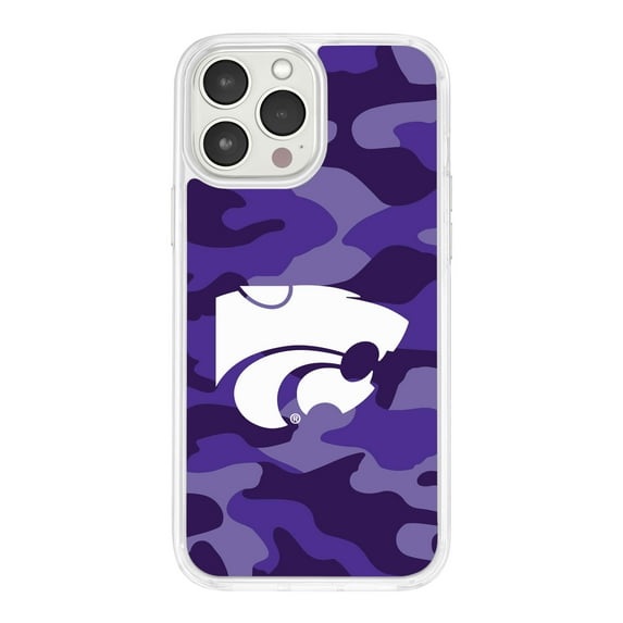 Kansas State Wildcats HD Phone Case Compatible with Apple iPhone 15 Pro (Camo) by Affinity Bands